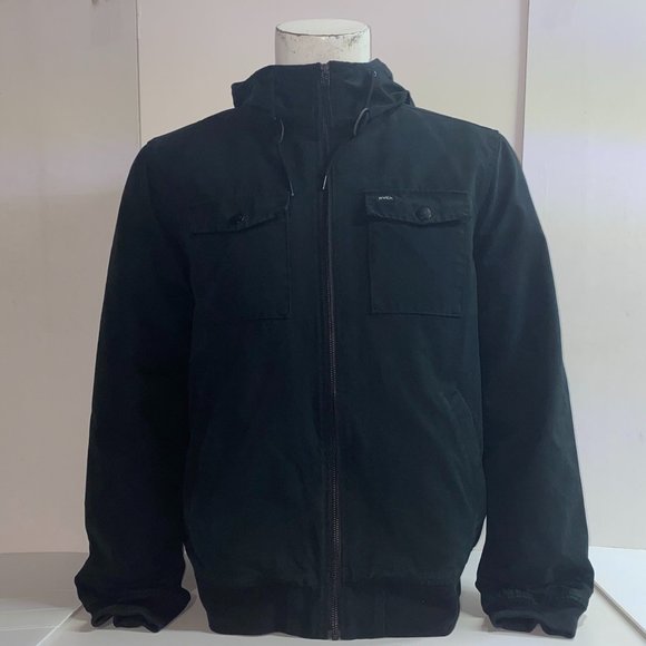 rvca hooded bomber ii jacket